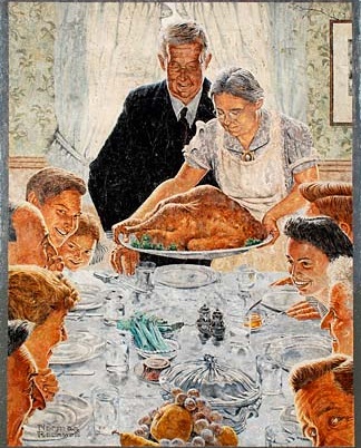 Thanksgiving Vintage Family